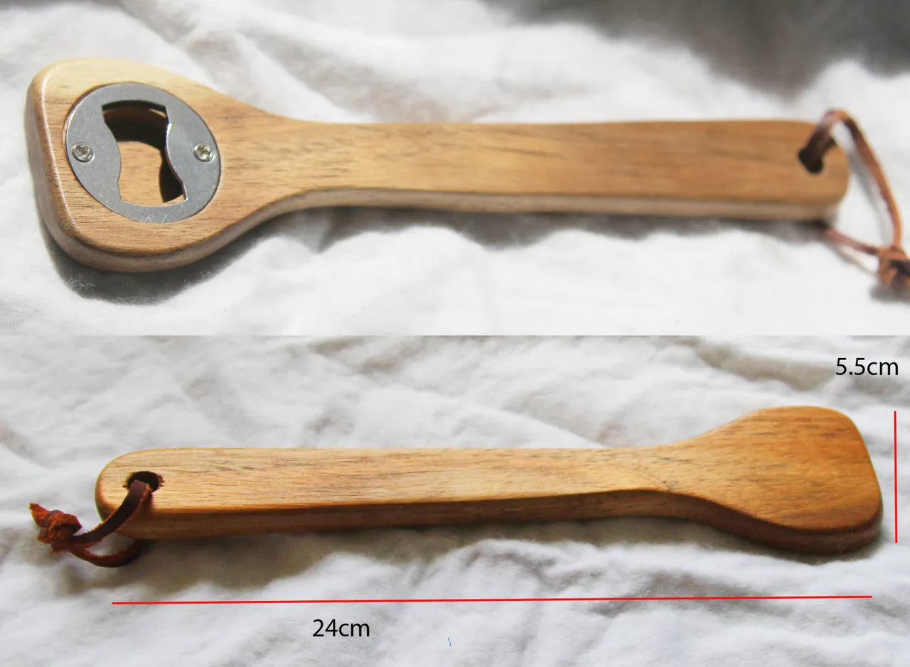 10 Wooden Spoon Bottle Openers - BBQ - Gift