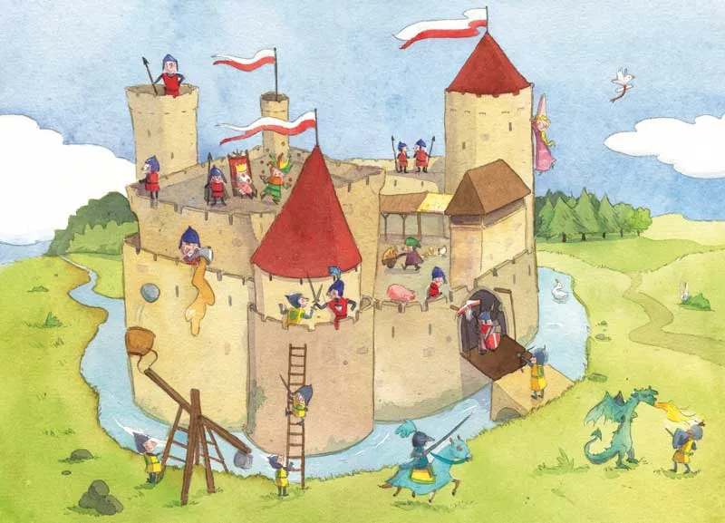 24 Piece - Panic at the Fort Castle Puzzle