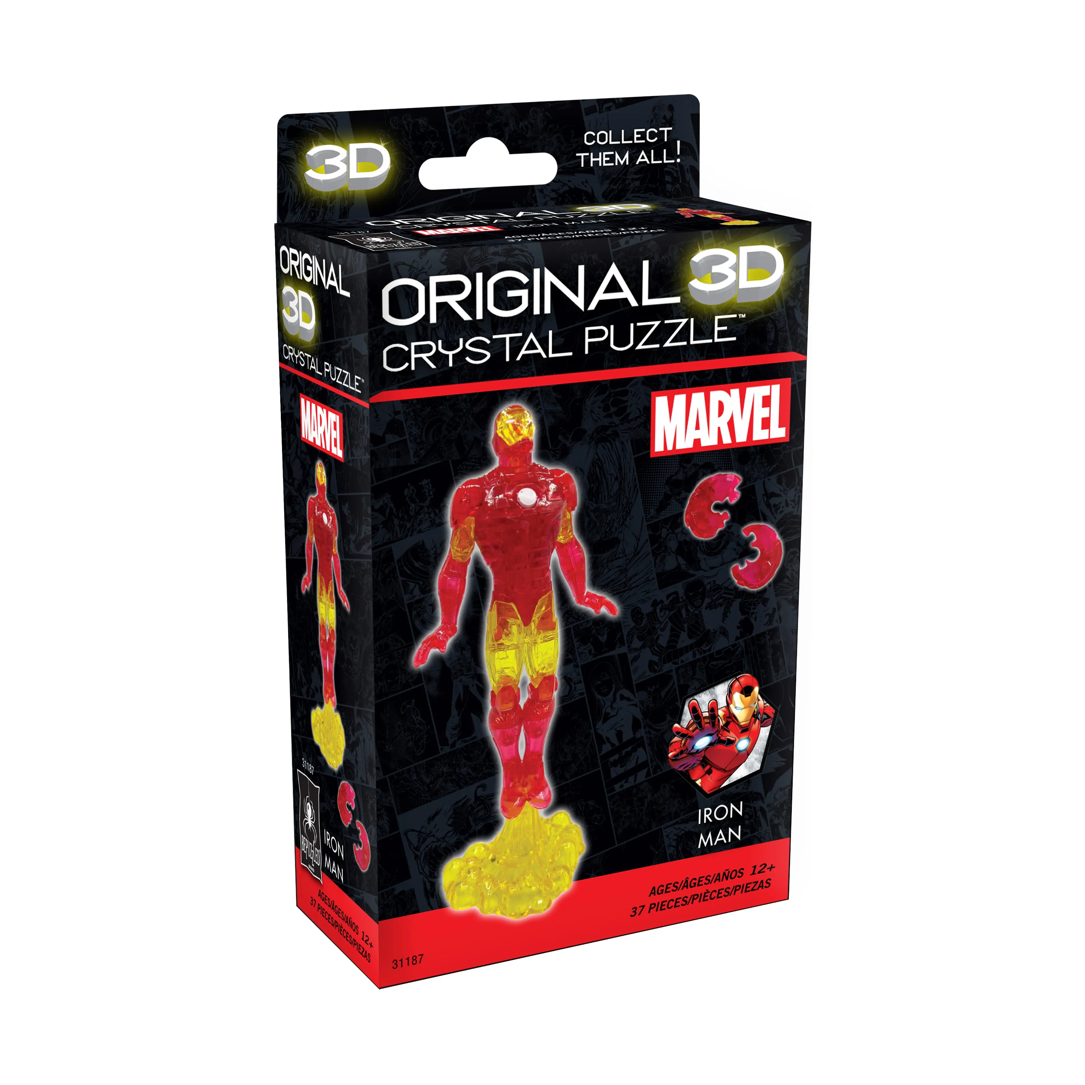 3D Crystal Puzzle - Marvel Iron Man: 37 Pcs