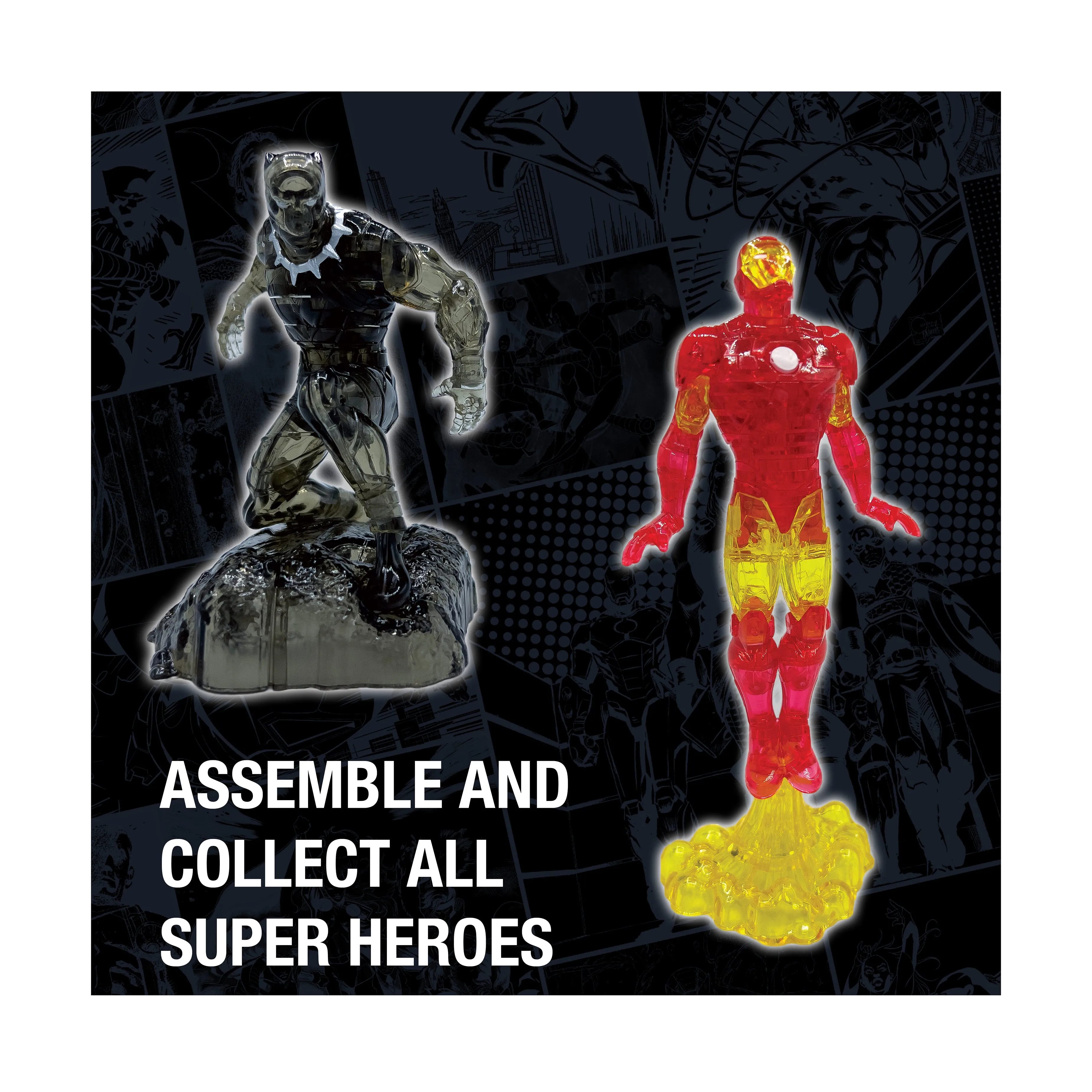 3D Crystal Puzzle - Marvel Iron Man: 37 Pcs