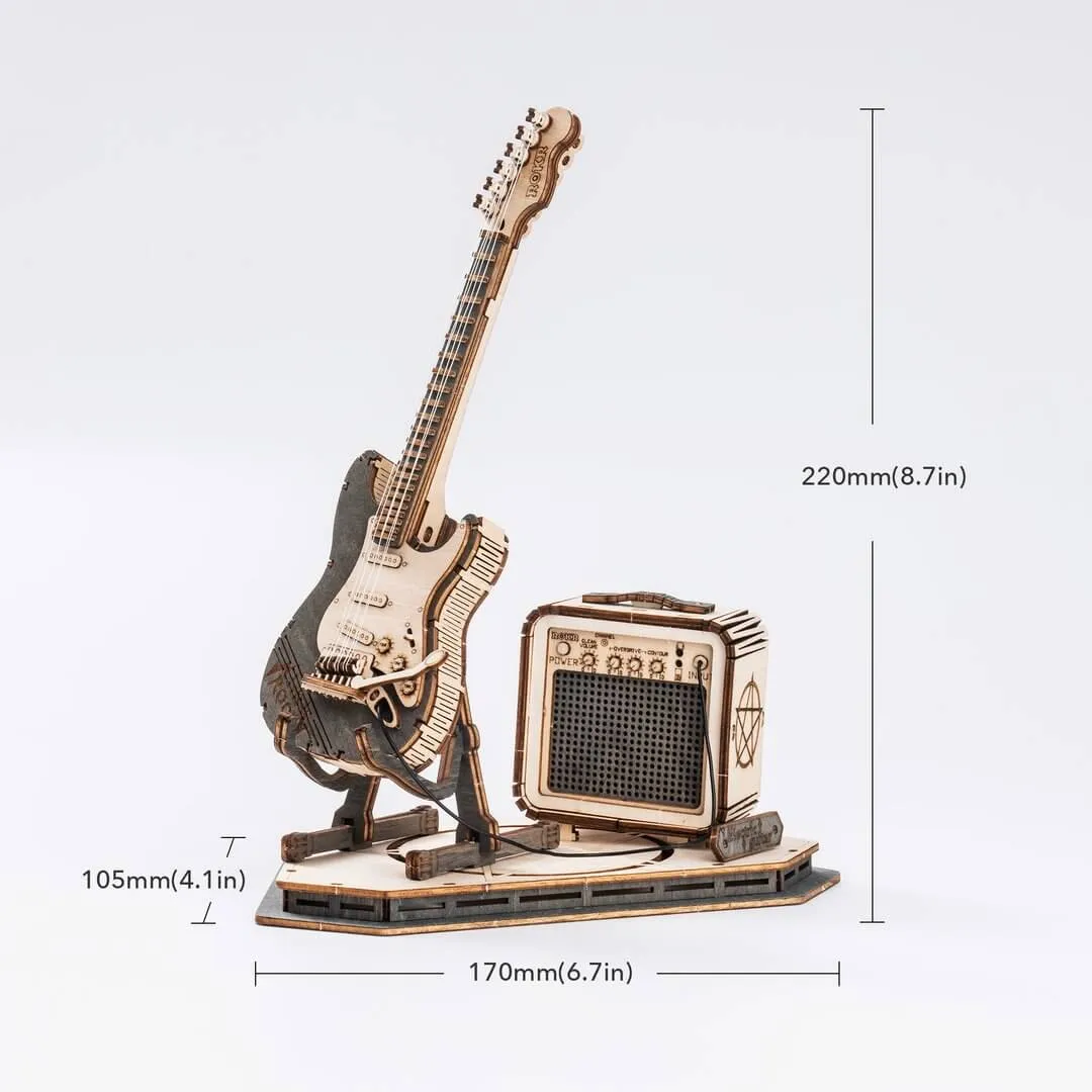 3D DIY Electric Guitar Puzzle | Kidstoylover