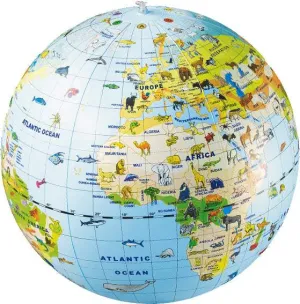 50cm Inflatable Animal Globe by Caly Toys
