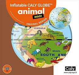 50cm Inflatable Animal Globe by Caly Toys