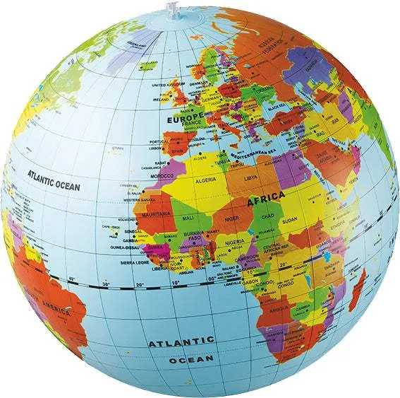 50cm Inflatable Political Globe by Caly Toys