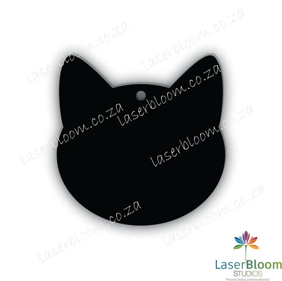Acrylic Blank Cat Head- Select Your Thickness (1.5mm, 2mm, 3mm)