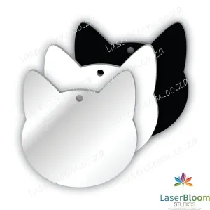 Acrylic Blank Cat Head- Select Your Thickness (1.5mm, 2mm, 3mm)