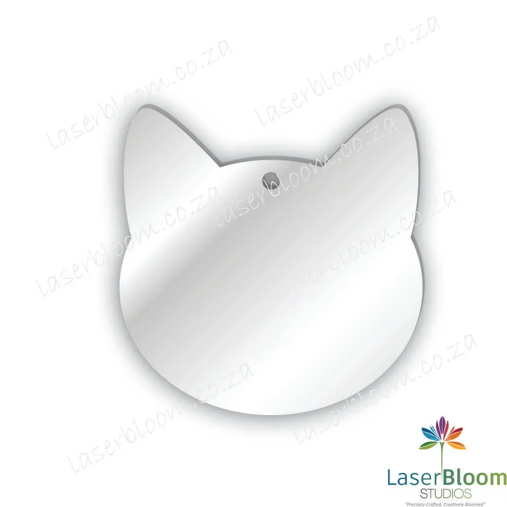 Acrylic Blank Cat Head- Select Your Thickness (1.5mm, 2mm, 3mm)