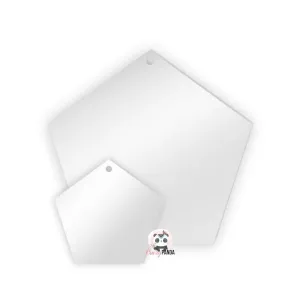 Acrylic Blank Clear Pentagon (Sizes)