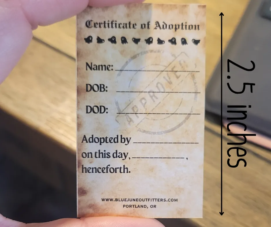 ADOPT A MINI GHOST