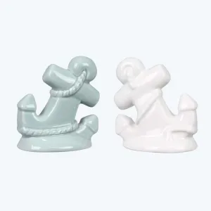 Anchor Ceramic Salt and Pepper Shaker Set