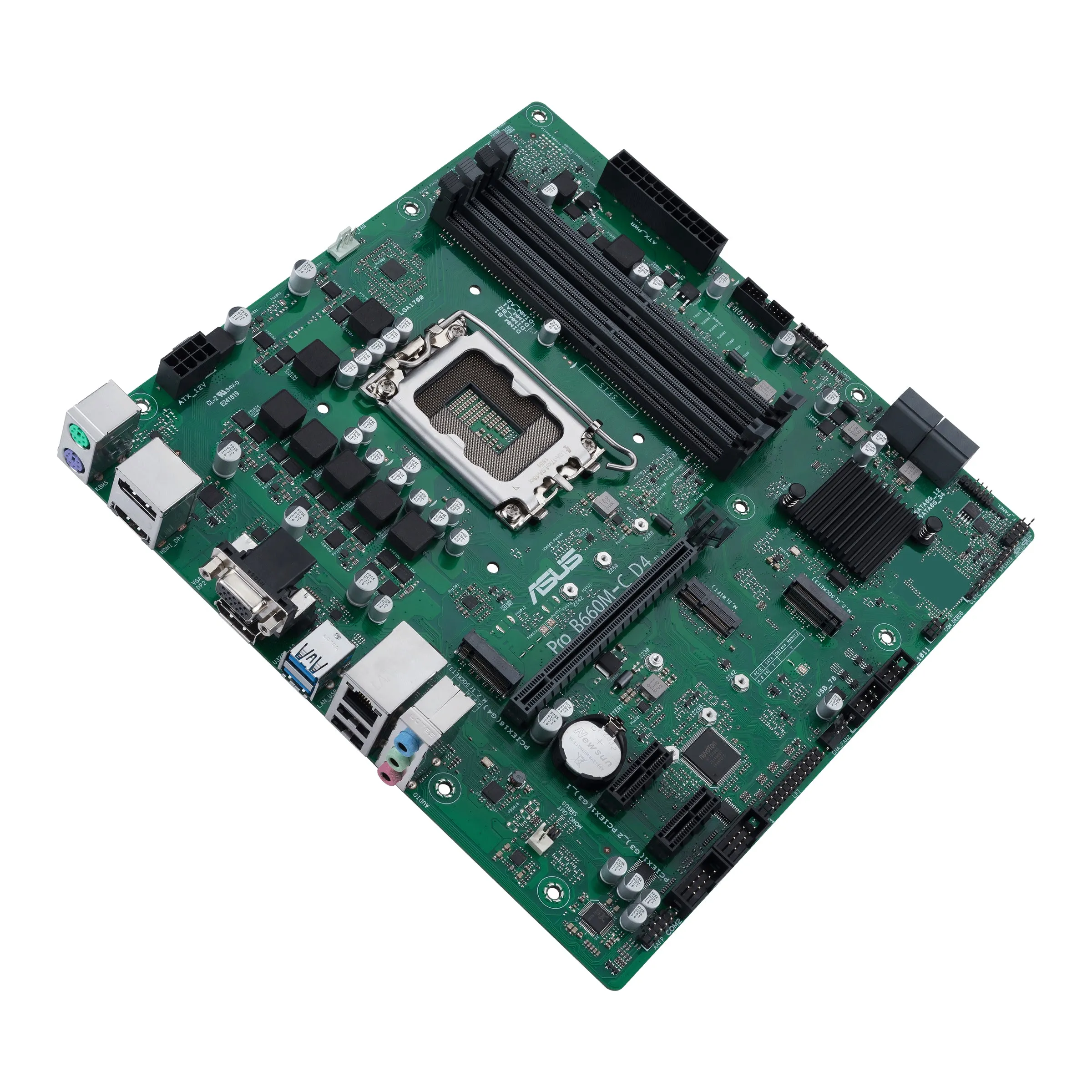 Asus Mainboard Pro B660m-C D4-Csm - Micro-Atx - Sockel Intel 1700 - B660