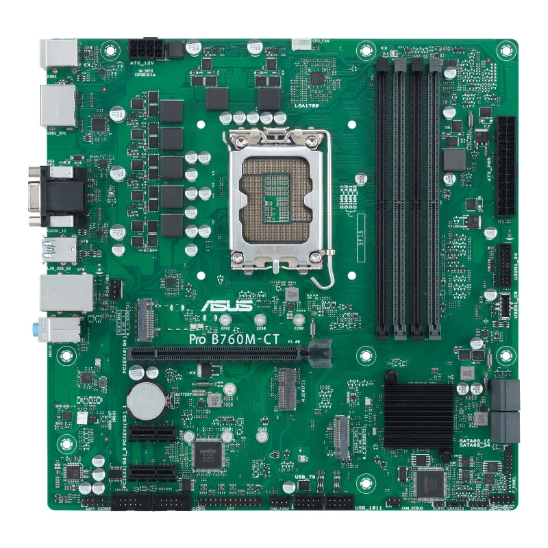 Asus Mainboard Pro B760m-Ct-Csm - Micro Atx - Socket Lga1700 - Intel B760