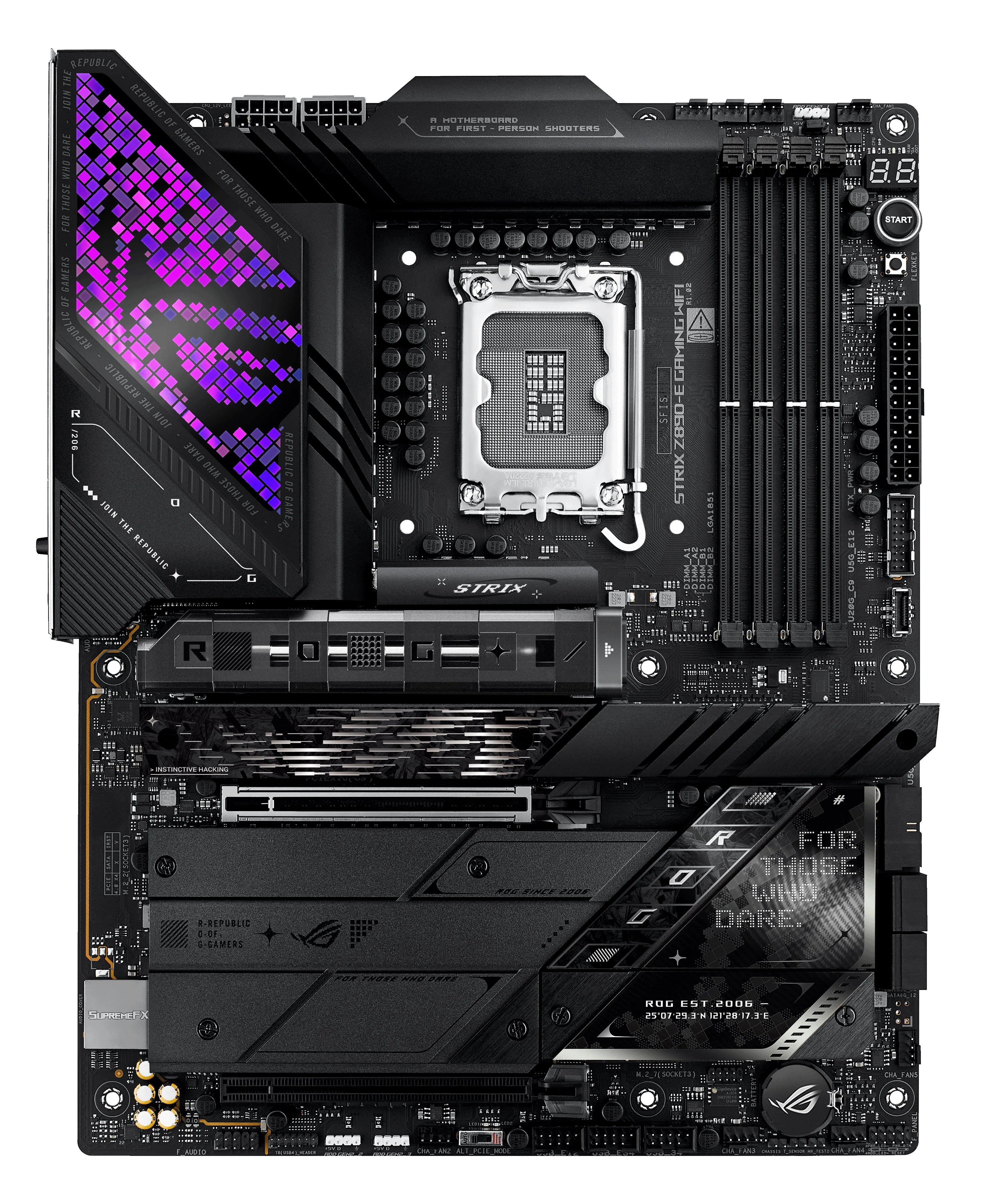 Asus Rog Strix Z890-E Gaming Wifi - Motherboard - Atx - Lga1851 Socket - Z890