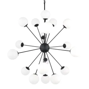 Barbara Chandelier Matte Black | 18 Light