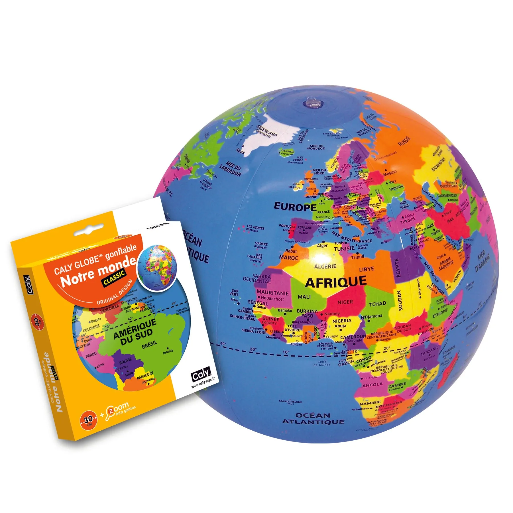 Bass & Bass Countries - Flatable Earth Globe