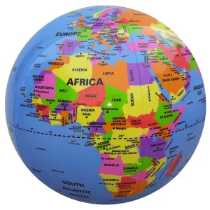 Bass & Bass Countries - Flatable Earth Globe