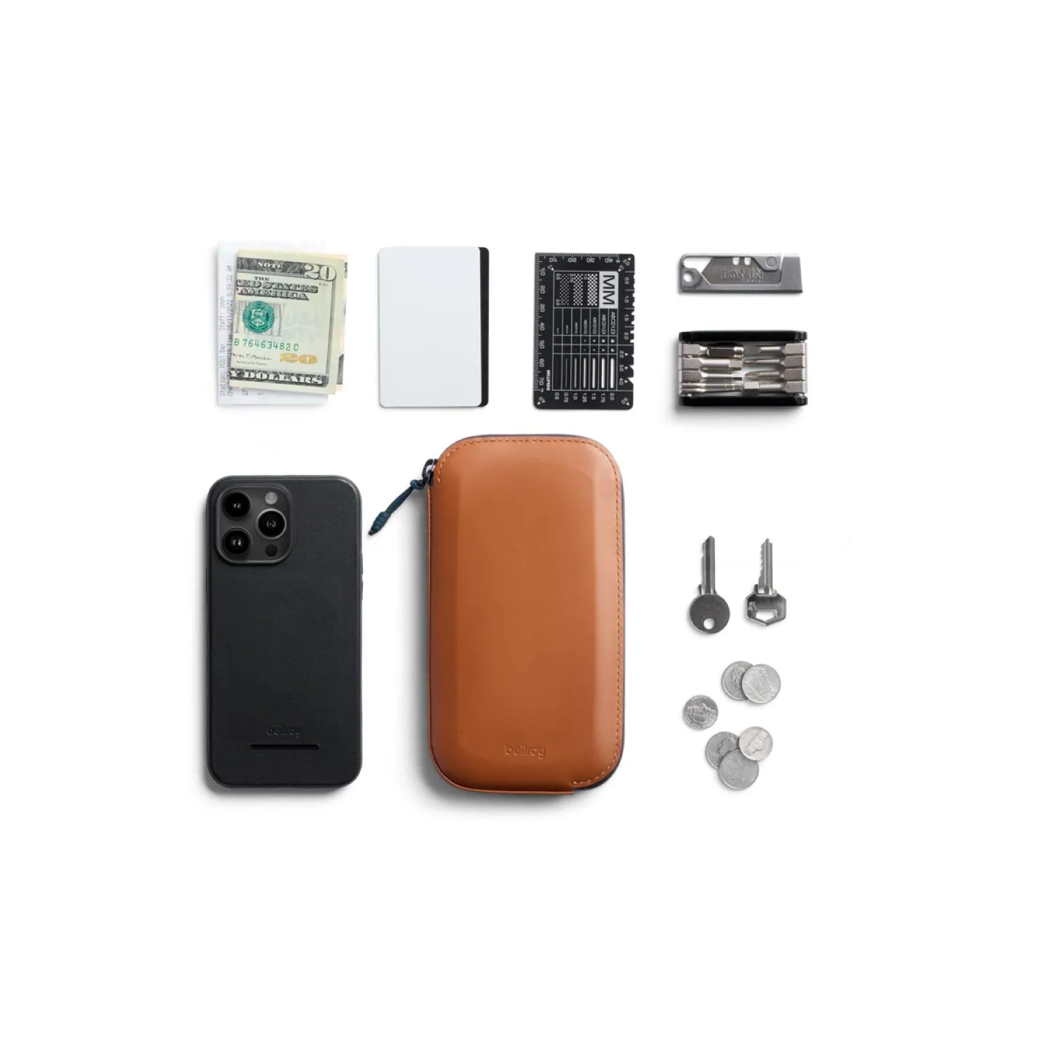 Bellroy All Conditions Phone Pocket Plus Leather