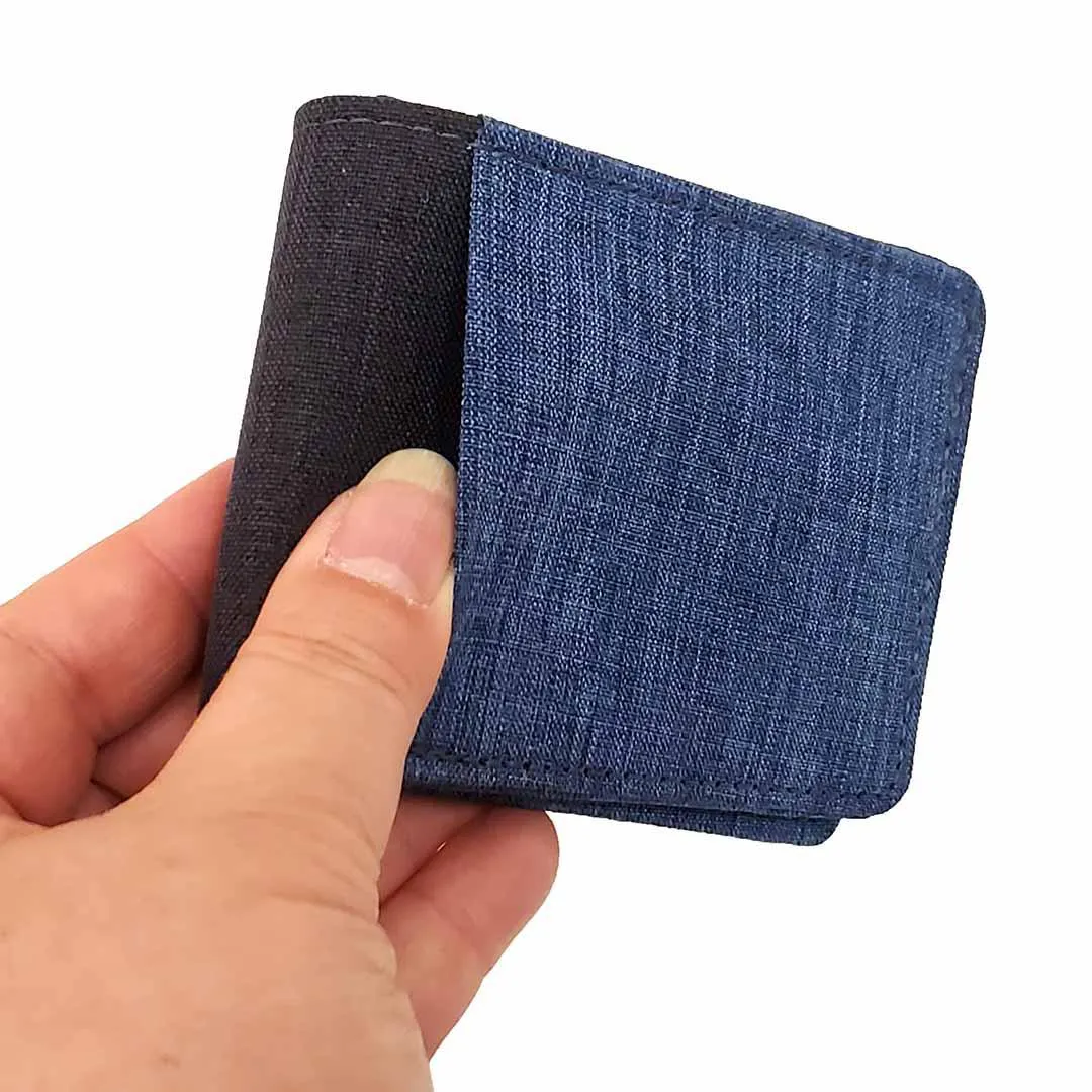 Bifold Wallets - Gray Canvas Fabric (Assorted Colors) Vegan by Hold Supply Company