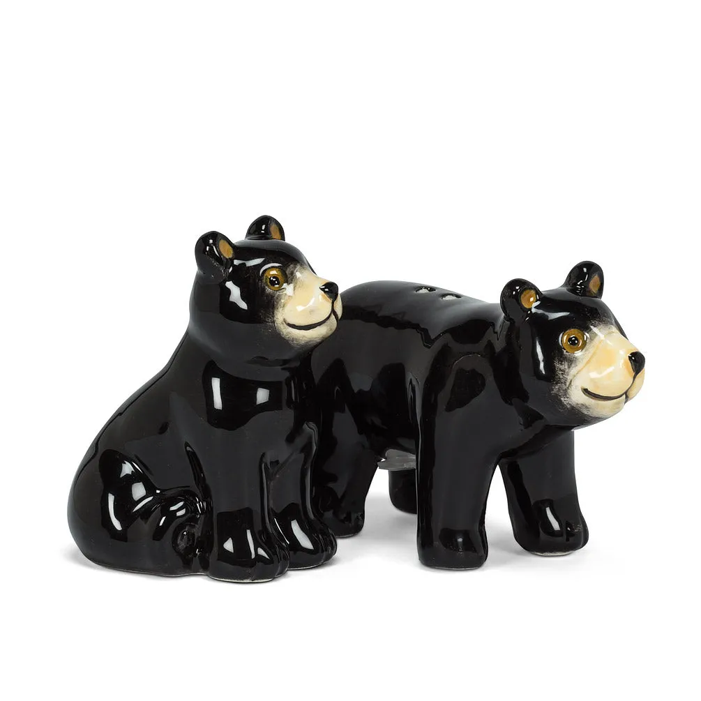 Black Bears Salt & Pepper Shakers