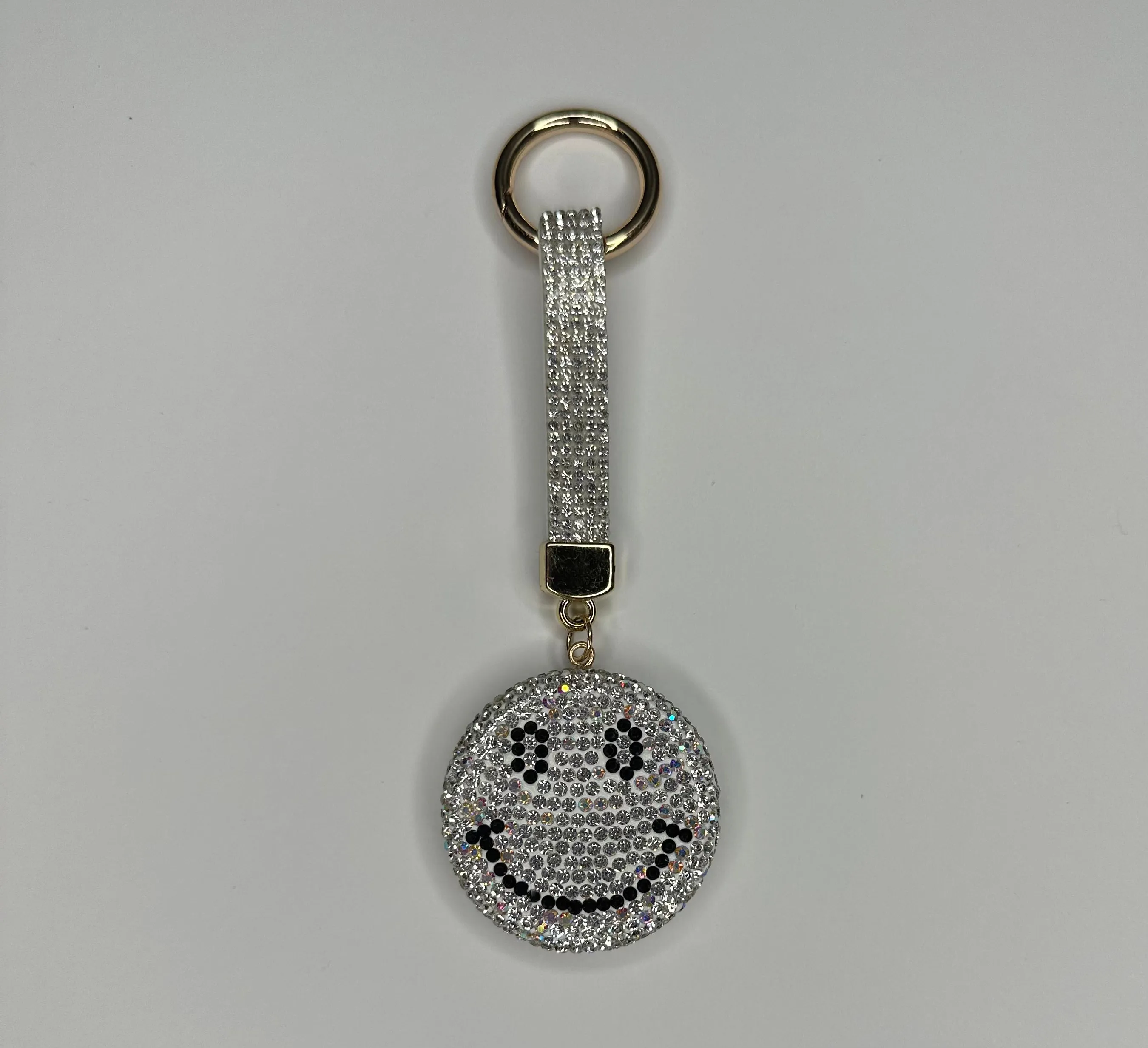 Bling smiley keychain