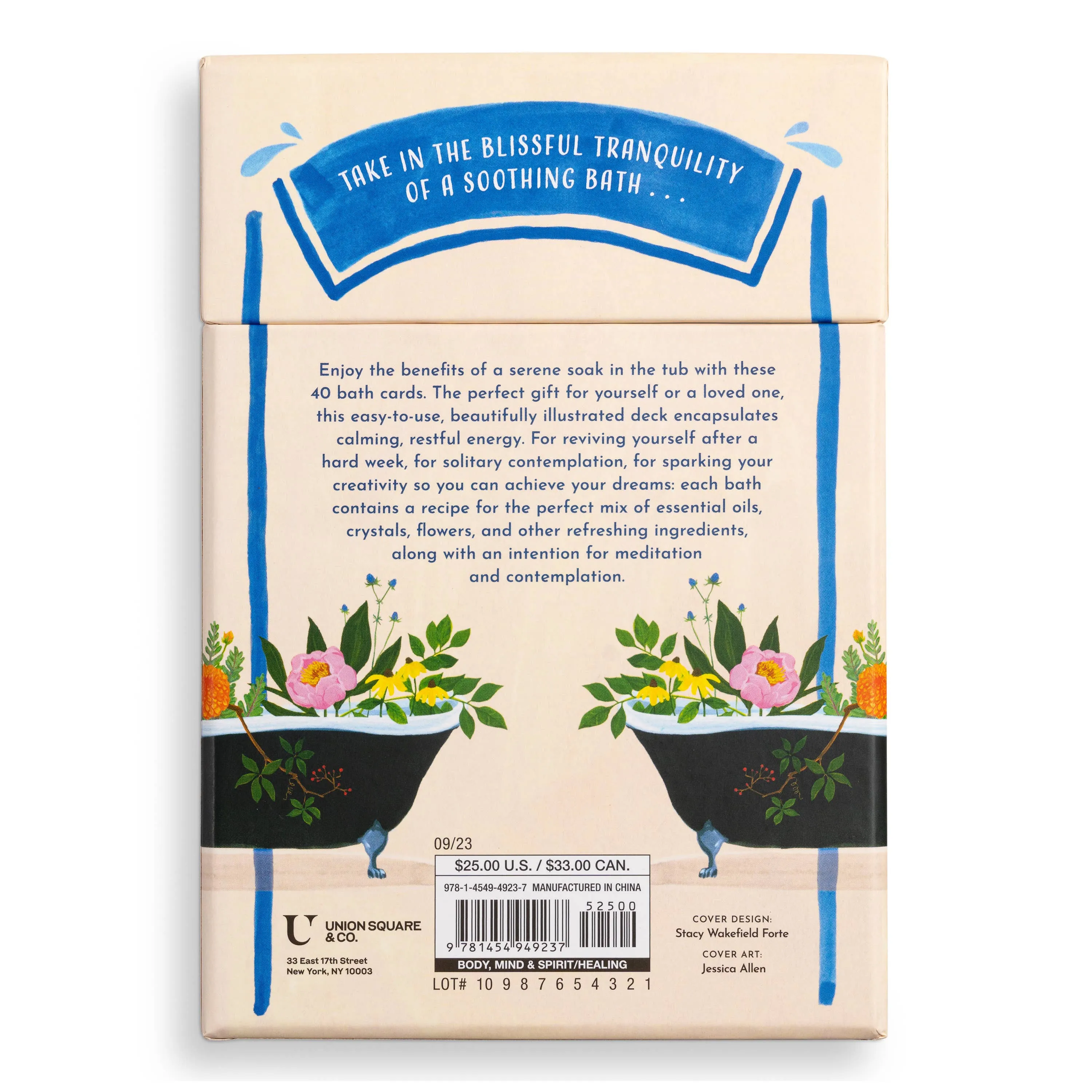 Blissful Baths: 40 Rituals For Self-Care Card Deck