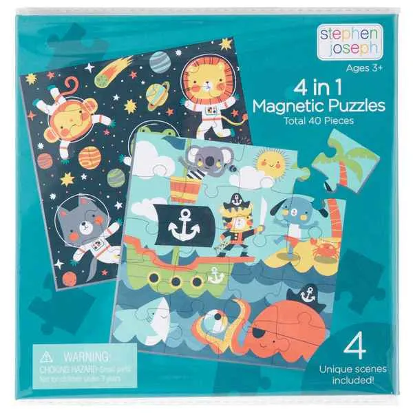 Blue 4 in 1 Magnetic Puzzle Book