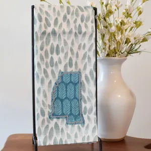 Blue Petal Mississippi Hand Towel