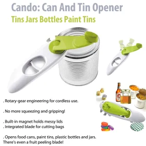 Cando: Can And Tin Opener Tins Jars Bottles Paint Tins