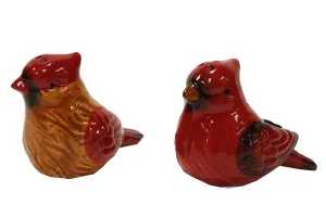 Cardinal Salt and Pepper Shakers