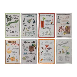 Cocktail Recipe Tea Towels