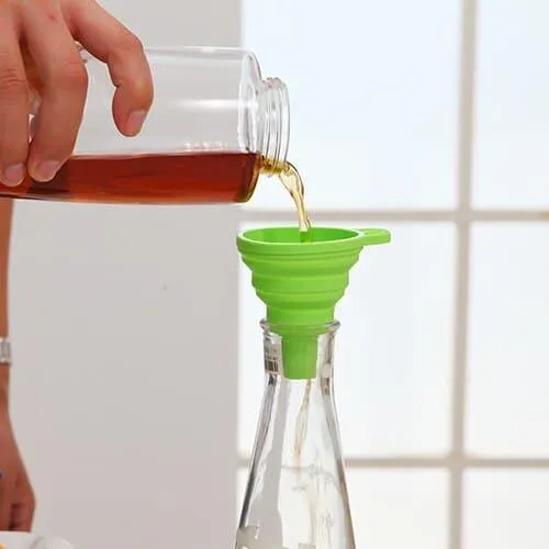 Collapsible Silicone Mini Liquid Funnel