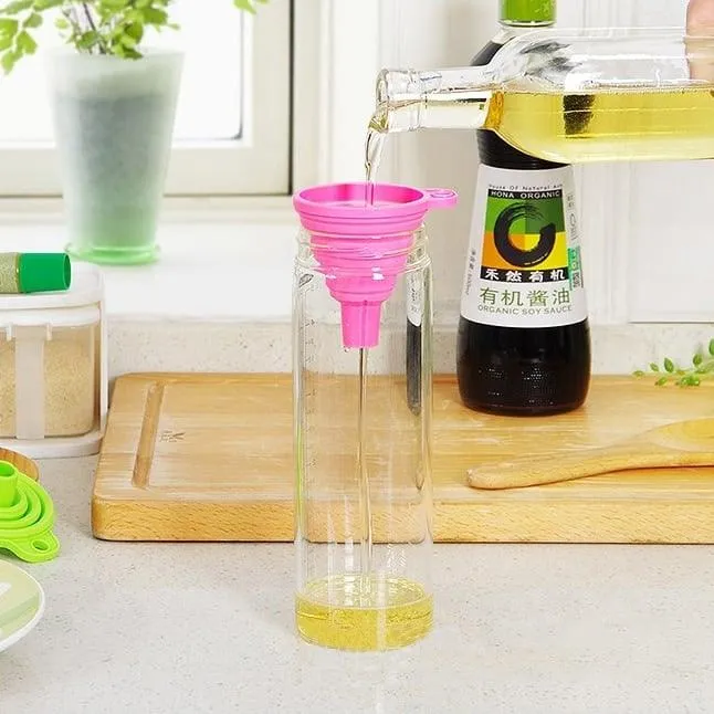 Collapsible Silicone Mini Liquid Funnel