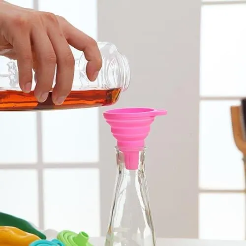Collapsible Silicone Mini Liquid Funnel