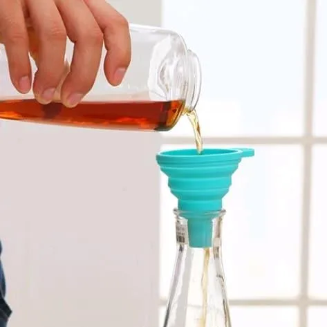 Collapsible Silicone Mini Liquid Funnel