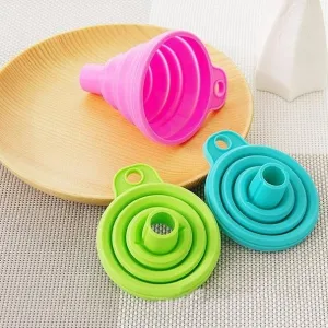 Collapsible Silicone Mini Liquid Funnel