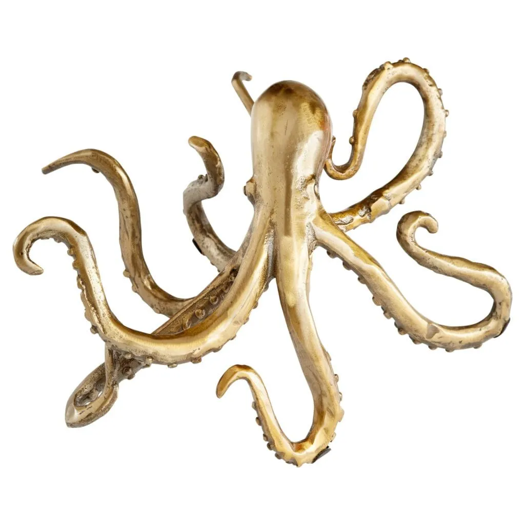 Cyan Design 11239 Octopus Shelf Decor - Aged Brass