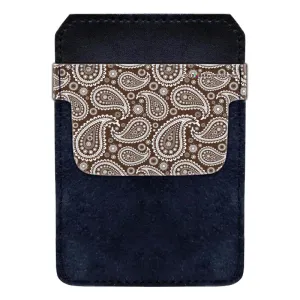 DekoPokit™ Leather Bottle Opener Pocket Protector w/ Designer Flap - Brown Paisley