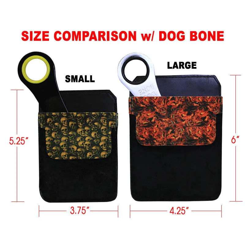 DekoPokit™ Leather Bottle Opener Pocket Protector w/ Designer Flap - Cute Floral