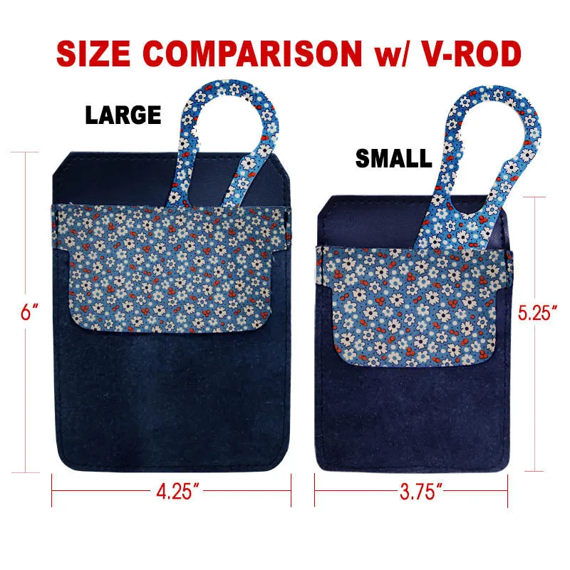 DekoPokit™ Leather Bottle Opener Pocket Protector w/ Designer Flap - Cute Floral