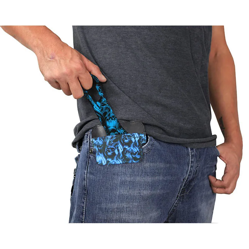 DekoPokit™ Leather Bottle Opener Pocket Protector w/ Designer Flap - Cute Floral