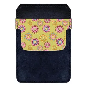 DekoPokit™ Leather Bottle Opener Pocket Protector w/ Designer Flap - Cute Floral
