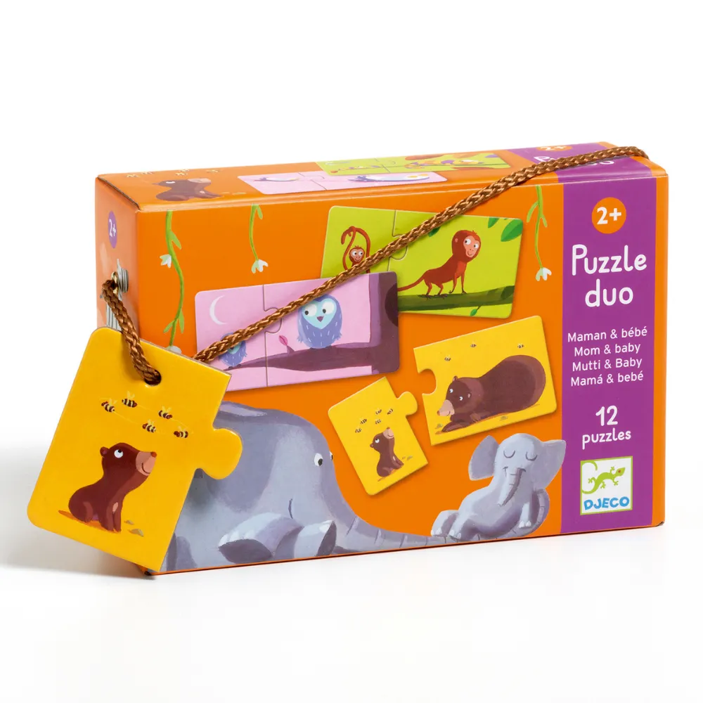 Djeco Puzzle Duo - Mom and Baby