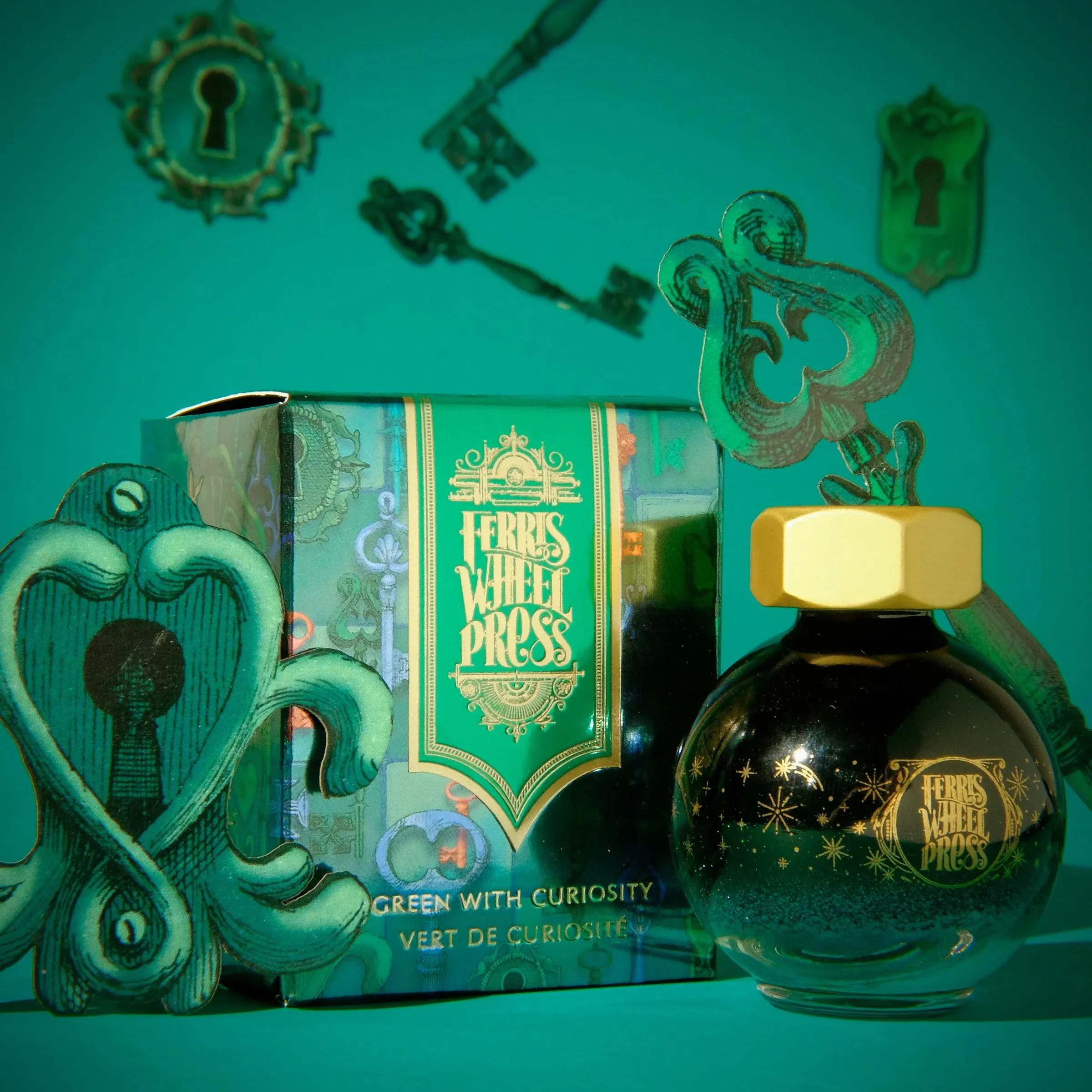 FerriTales™ Ferris Wheel Press | Down the Rabbit Hole | Green with Curiosity 20ml