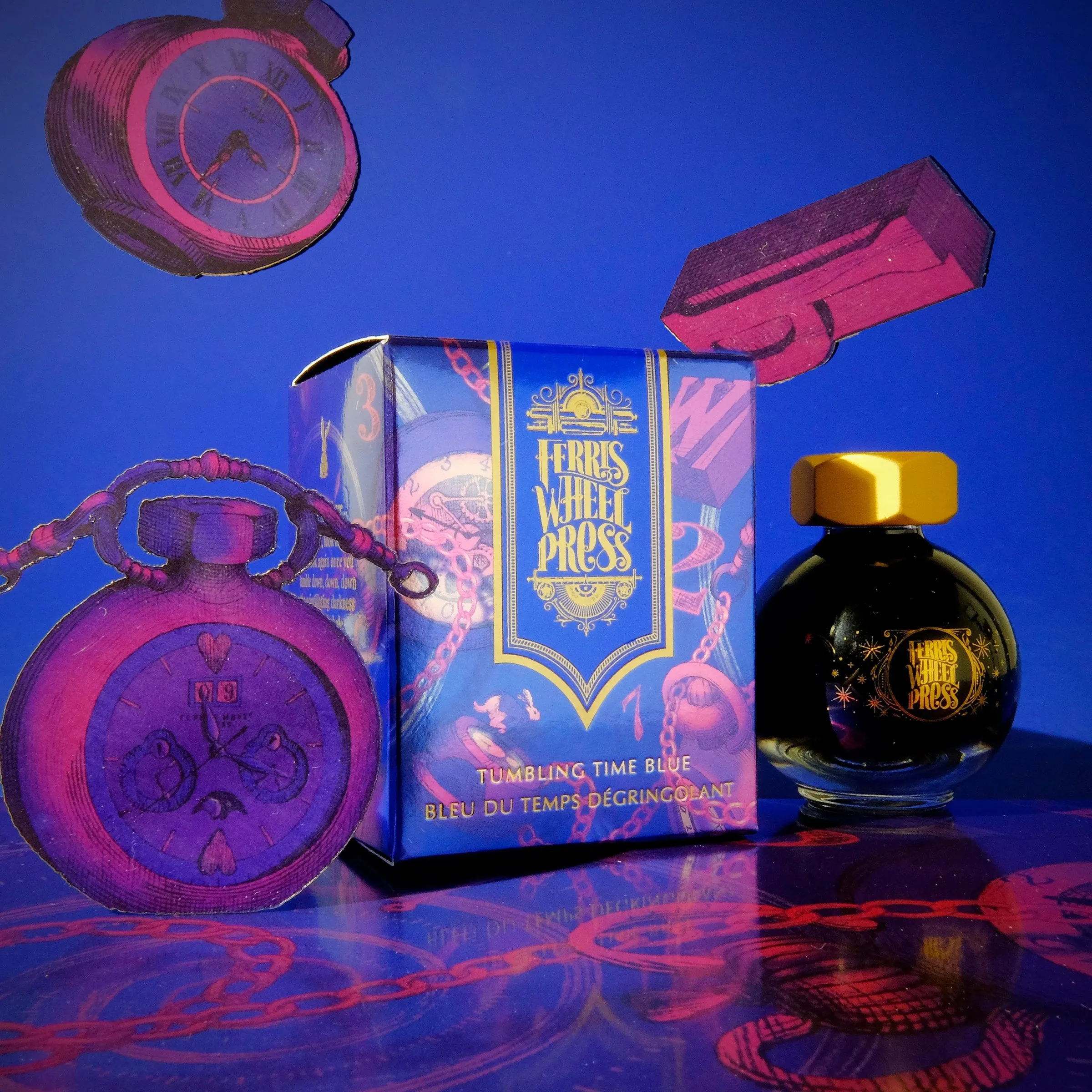FerriTales™ Ferris Wheel Press | Down the Rabbit Hole | Tumbling Time Blue 20ml
