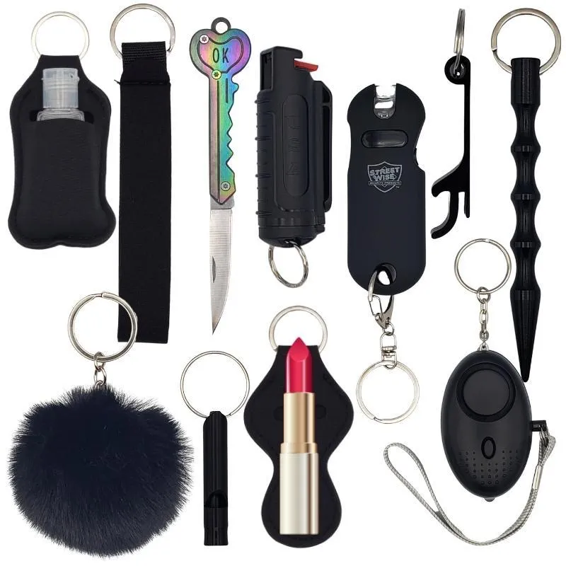 Fight Fobs® Black Beauty Self Defense Key Chain Gift Set