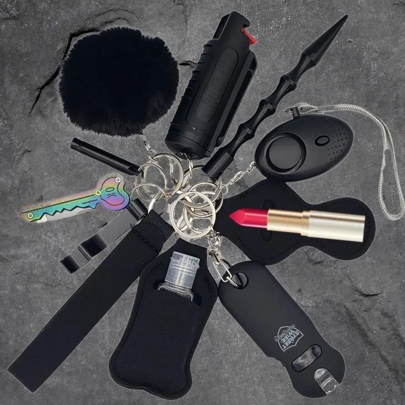 Fight Fobs® Black Beauty Self Defense Key Chain Gift Set