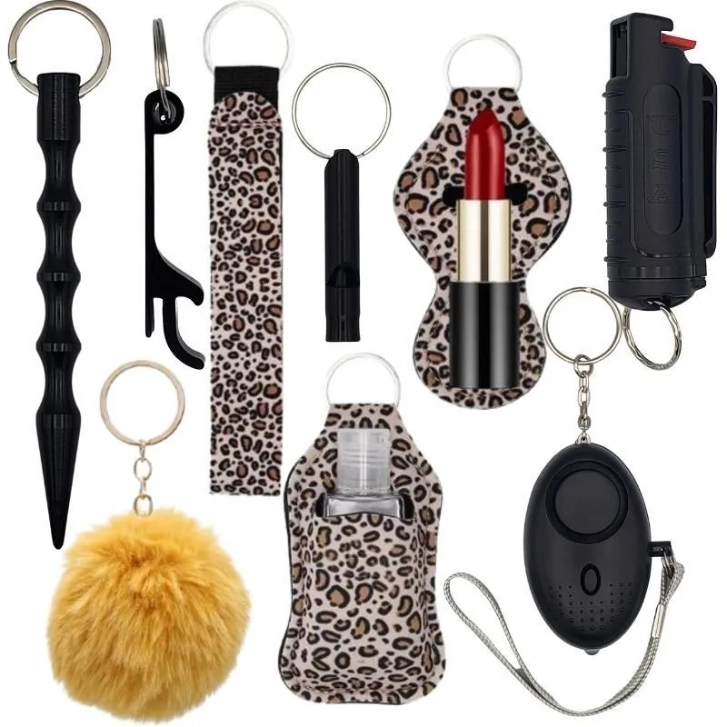 Fight Fobs® Leopard Self Defense Key Chain Gift Set