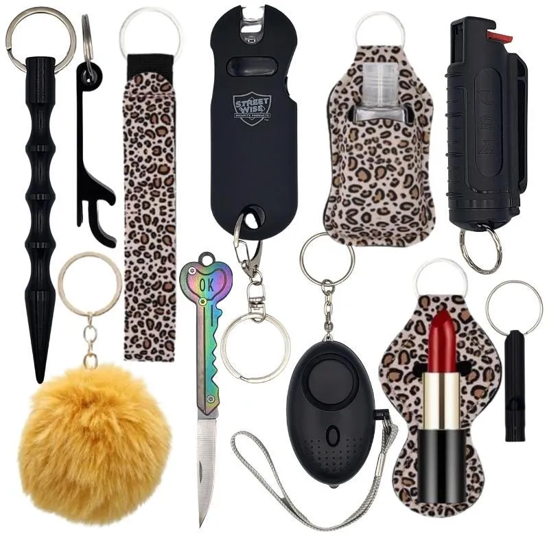 Fight Fobs® Leopard Self Defense Key Chain Gift Set