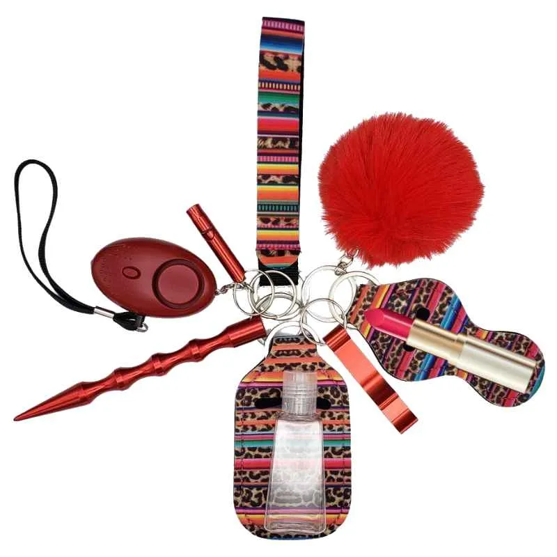 Fight Fobs® Multi Color Leopard Self Defense Key Chain Set