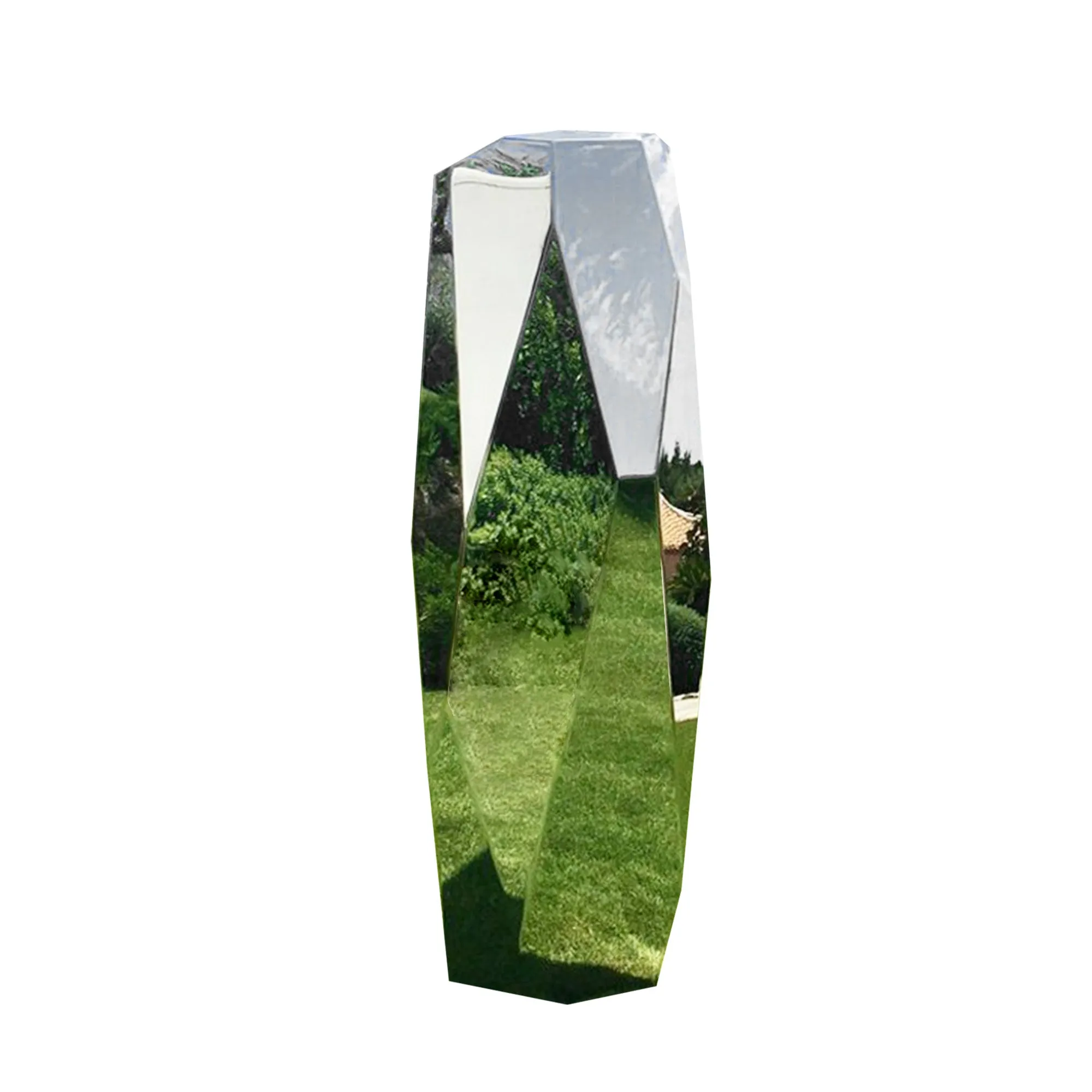 FINEST Mirror Polished Stainless Steel Pillar Garden Outdoor Sculpture for Sale FS-069